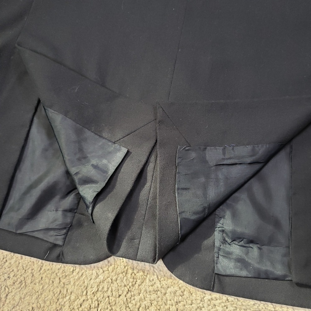 J. Crew Mens Thompson Blazer Black 42R Wool Stretch Jacket Sport Coat Preppy - Picture 7 of 14